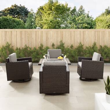 raven 4 piece seating group with cushion by alcott hill